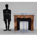 Good price home luxury decor marble fireplaces brown marble handcarved